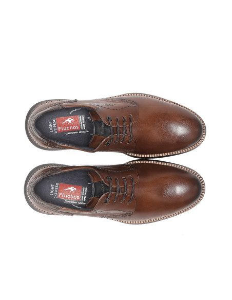 FLUCHOS - Zapato piel marron - F1351