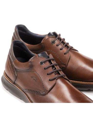 FLUCHOS - Zapato piel marron - F1351
