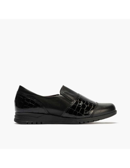 pitillos - zapato piel negro combinado  -20003