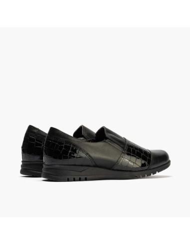 pitillos - zapato piel negro combinado  -20003