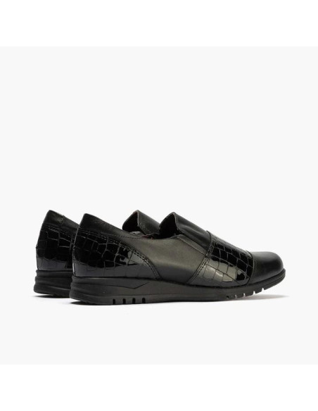 pitillos - zapato piel negro combinado  -20003