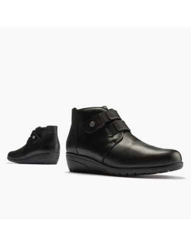 pitillos - botin velcro negro - 20032