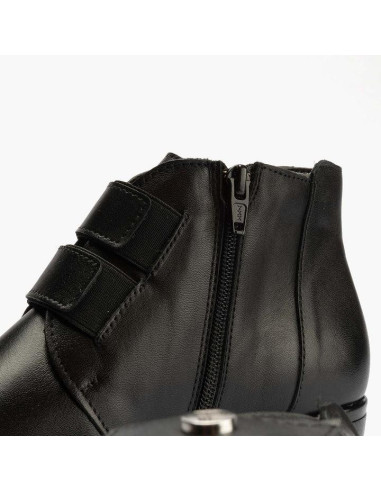 pitillos - botin velcro negro - 20032