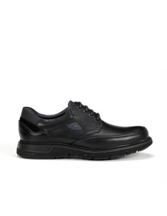 FLUCHOS - Zapato negro piel cordon - F0248