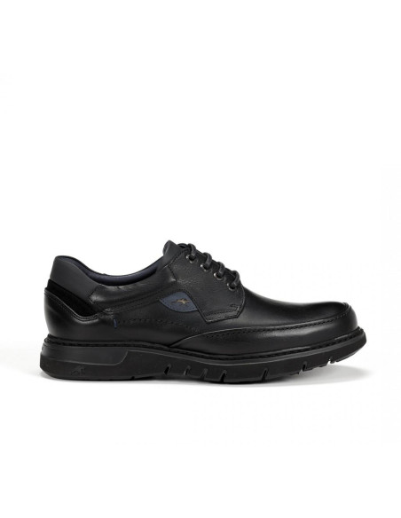 FLUCHOS - Zapato negro piel cordon - F0248