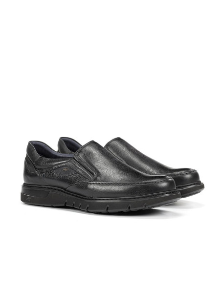 FLUCHOS - Zapato negro piel cordon - F0248