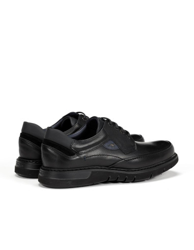 FLUCHOS - Zapato negro piel cordon - F0248