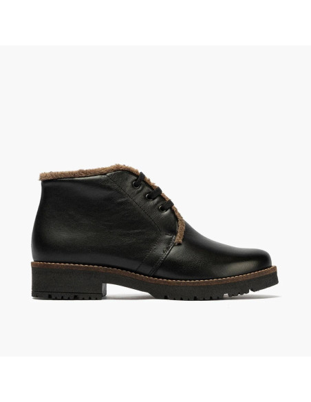 pitillos - Semibota piel negro - 10085