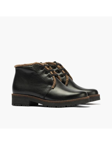 pitillos - Semibota piel negro - 10085