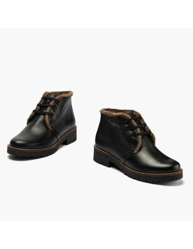 pitillos - Semibota piel negro - 10085
