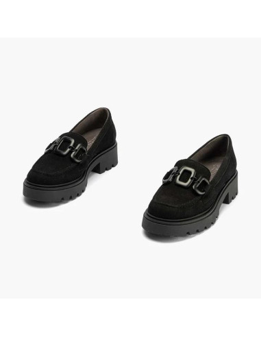 PITILLOS -Mocasin serraje negro - 10100