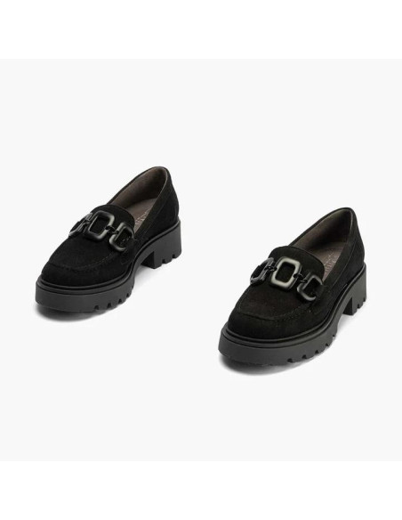 PITILLOS -Mocasin serraje negro - 10100
