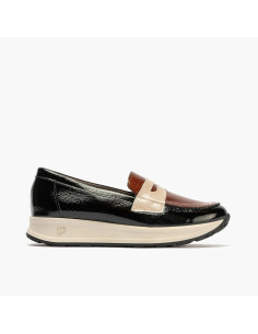 pitillos - mocasin combinado negro - 10202