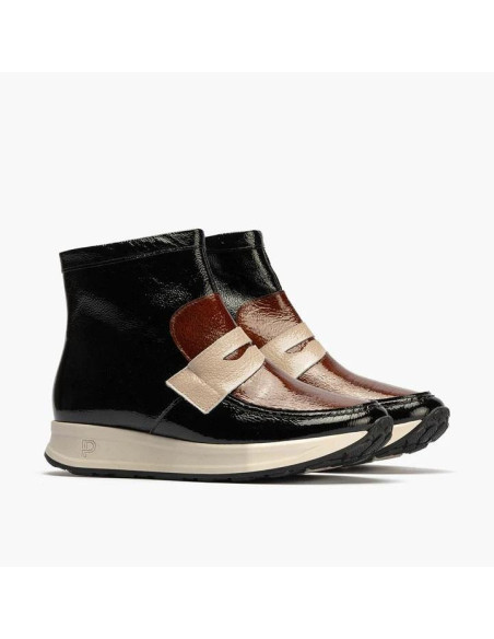pitillos - botin antifaz combinado negro - 10203