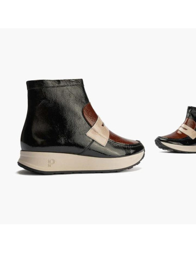 pitillos - botin antifaz combinado negro - 10203
