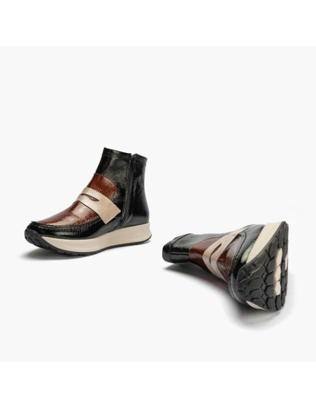 pitillos - botin antifaz combinado negro - 10203