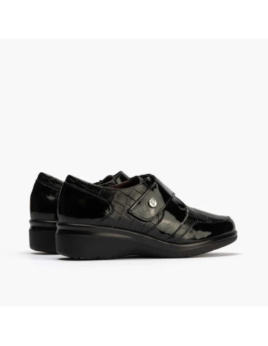 pitillos - Zapato combi velcro negro - 10025