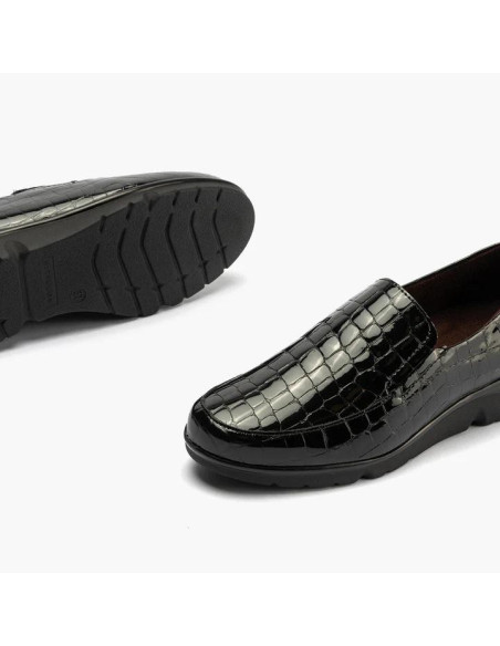 pitillos - Mocasin coco negro - 10003