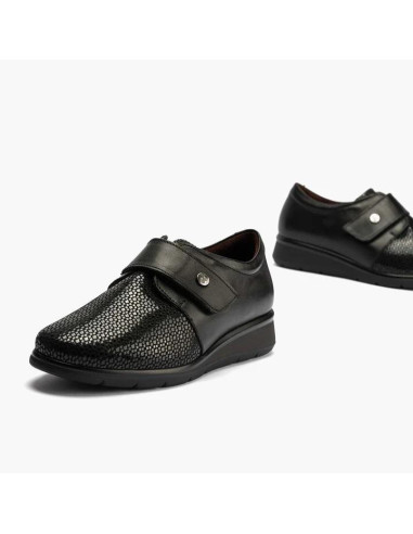 pitillos - Zapato velcro negro - 10010