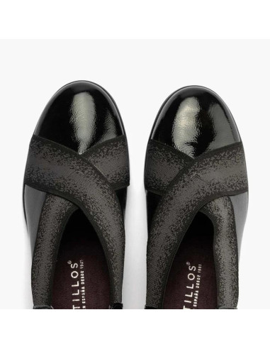 pitillos - Elasticos cuña negro - 10032