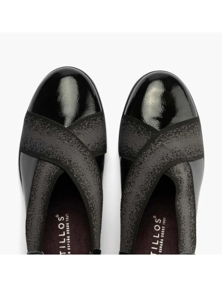 pitillos - Elasticos cuña negro - 10032