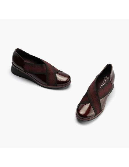 pitillos - zapato eslasticos burdeos - 10032
