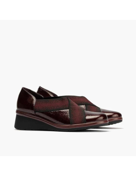 pitillos - zapato eslasticos burdeos - 10032