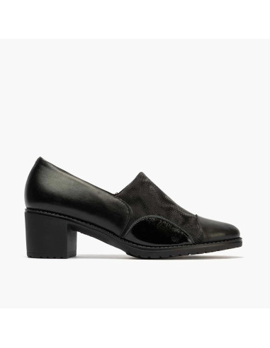 pitillos - zapato lycra tacon negro - 10041