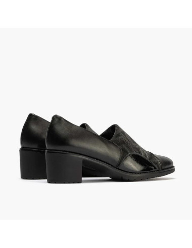 pitillos - zapato lycra tacon negro - 10041