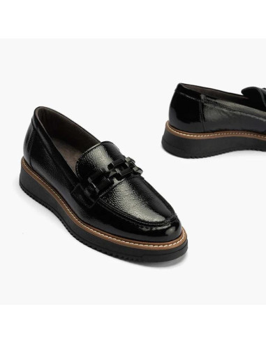 pitillos - mocasin negro plano - 10070