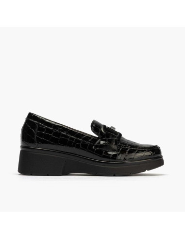 pitillos  - mocasin piel negro - 10053