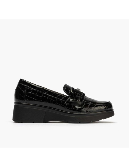 pitillos  - mocasin piel negro - 10053