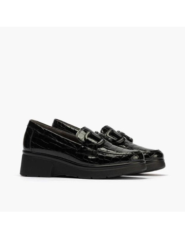 pitillos  - mocasin piel negro - 10053