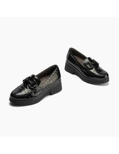 pitillos  - mocasin piel negro - 10053