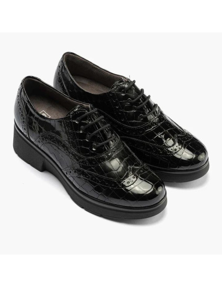 pitillos - Oxford combinado negro - 10054