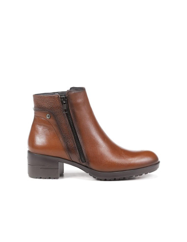 FLUCHOS - Botin piel marron tacon - F1367