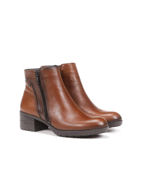 FLUCHOS - Botin piel marron tacon - F1367