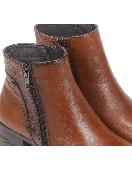 FLUCHOS - Botin piel marron tacon - F1367
