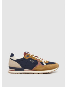 Deportiva running nylon hombre combinada - PEPE JEANS PMS40029 - marino