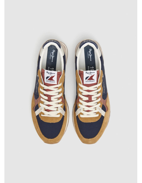 Deportiva running nylon hombre combinada - PEPE JEANS PMS40029 - marino