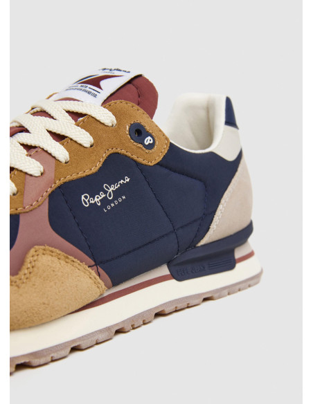 Deportiva running nylon hombre combinada - PEPE JEANS PMS40029 - marino