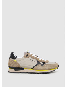 Deportiva running nylon hombre combinada - PEPE JEANS PMS40033 - beig