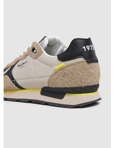 Deportiva running nylon hombre combinada - PEPE JEANS PMS40033 - beig