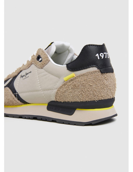 Deportiva running nylon hombre combinada - PEPE JEANS PMS40033 - beig