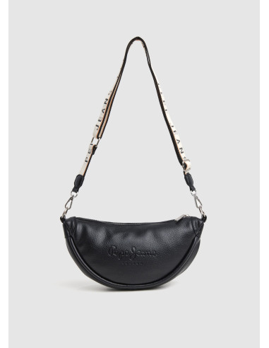 PEPE JEANS - Bolso negro media luna - PL031632