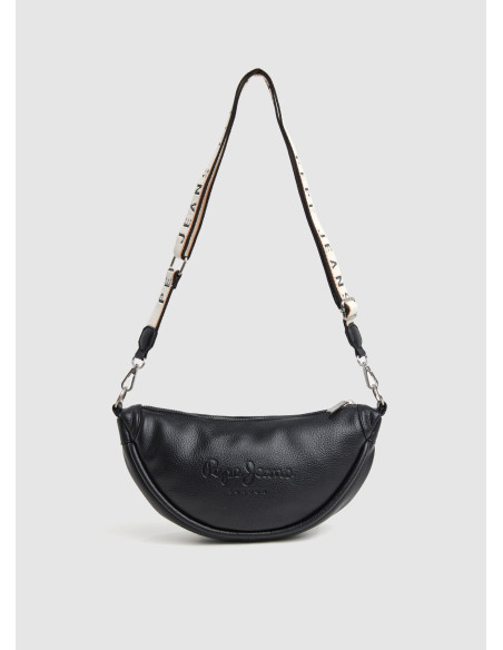 PEPE JEANS - Bolso negro media luna - PL031632