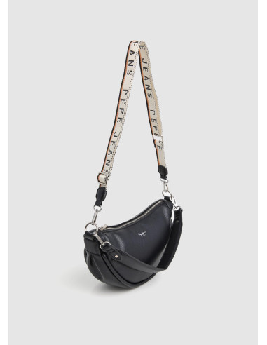 PEPE JEANS - Bolso negro media luna - PL031632