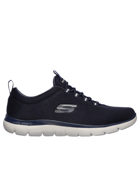 Zapatilla deportiva slip-on cordón elastico - SKECHERS 232186 - negro