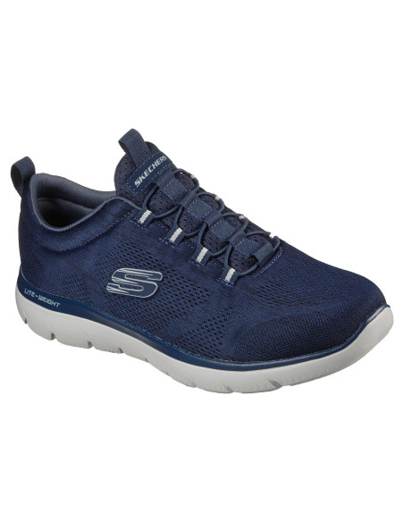 Zapatilla deportiva slip-on cordón elastico - SKECHERS 232186 - negro