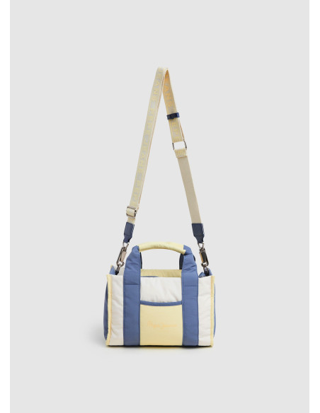 PEPE JEANS - Bolso textil combinado azul - PL03152